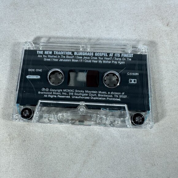 The New Tradition Bluegrass Gospel At Its Finest Cassette 1990 Smoky Mountain - Picture 3 of 4